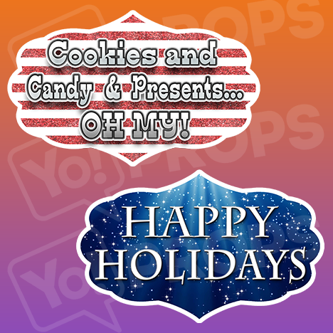 Christmas Prop-Happy Holidays/Cookies and Candy...