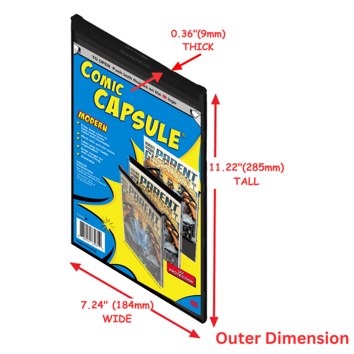 Comic Book Protective Case, Black (Current/Modern Age) - Display Geek, Inc.