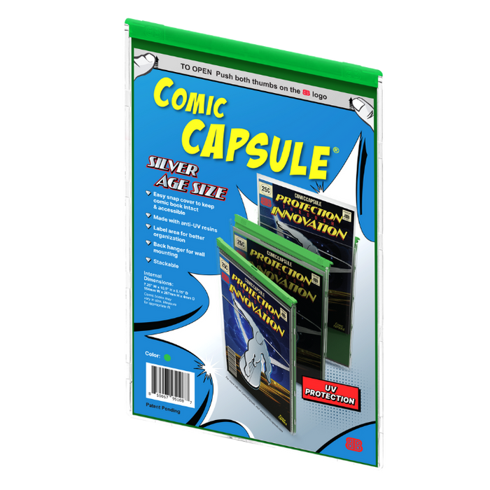 Comic Book Protective Case, Green (Silver Age)