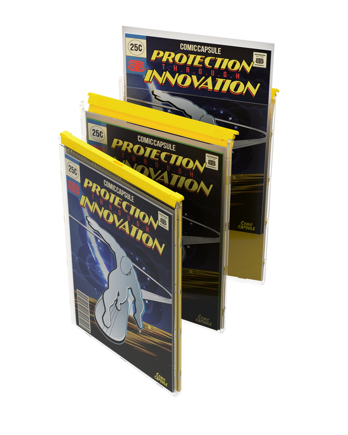 Comic Book Protective Case, Yellow (Silver Age) - Display Geek, Inc.