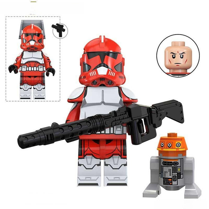 Commander Fox with Droid #5 (Star Wars) - Custom Building Blocks Mini Figures Compatible with Brick Building System