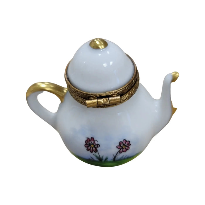 Another view of the Cow Lait Tea Pot Limoges trinket box