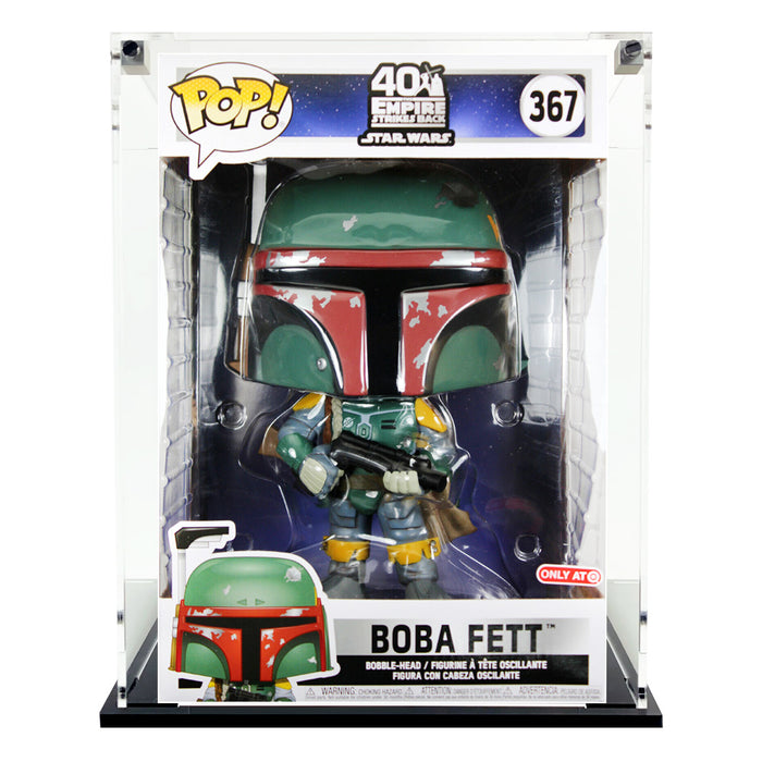 10 INCH STANDARD - 3mm thick Custom Acrylic Display Case for Funko Pop Grail Boxes (12.875h x 8.75w x 8.25d) by Display Geek Flying Box 3mm thick dust and dirt protection