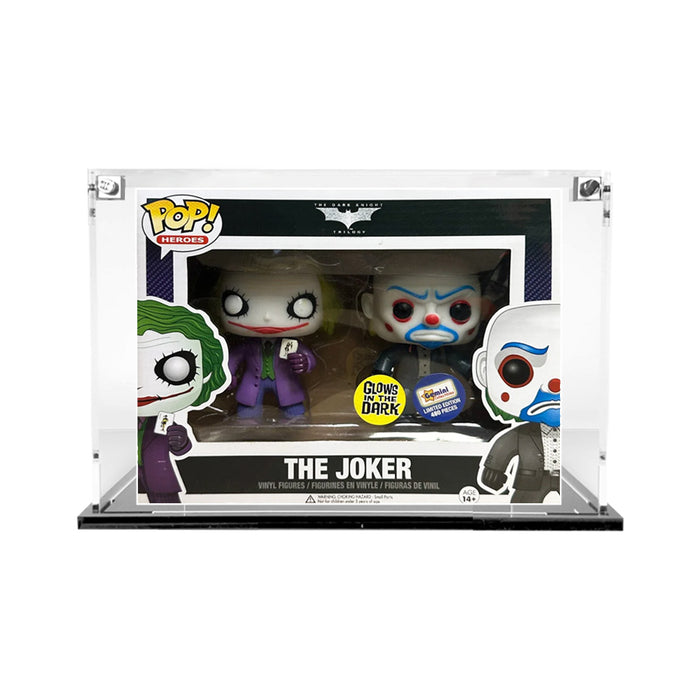 2 PACK STANDARD - 3mm thick Custom Acrylic Display Case for Funko Pop Grail Boxes (6.25h x 8w x 3.5d) by Display Geek Flying Box 3mm thick dust and dirt protection