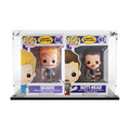 2 POPS SIDE BY SIDE - 3mm thick Custom Acrylic Display Case for Funko Pop Grail Boxes (6.25h x 9w x 3.5d) by Display Geek Flying Box 3mm thick dust and dirt protection