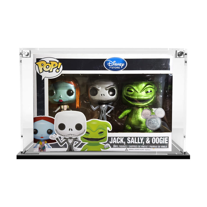 3 PACK LARGE - 3mm thick Custom Acrylic Display Case for Funko Pop Grail Boxes (6.25h x 9w x 4.25d) by Display Geek Flying Box 3mm thick dust and dirt protection