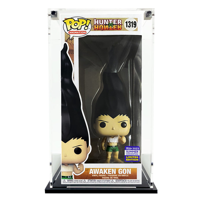 AWAKEN GON #1319 - 3mm thick Custom Acrylic Display Case for Funko Pop Grail Boxes (10h x 4.5w x 3.5d) by Display Geek Flying Box 3mm thick dust and dirt protection