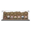 Out of Box Custom 3mm Thick Acrylic Display Case for Funko Pop Naruto Boruto Hokage Rock Complete Set with Base by Display Geek Flying Box 3mm thick dust and dirt protection