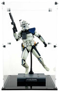 HOT TOYS Custom Acrylic Display Case for 1/6 Sixth Scale LARGE SIZE (15.7h x 9w x 8d) by Display Geek Flying Box 3mm thick dust and dirt protection