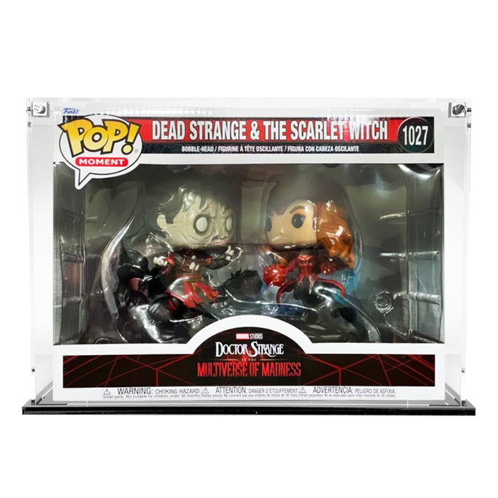 POP MOMENT - 3mm thick Custom Acrylic Display Case for Funko Pop Grail Boxes (7.5h x 10w x 7d) by Display Geek Flying Box 3mm thick dust and dirt protection