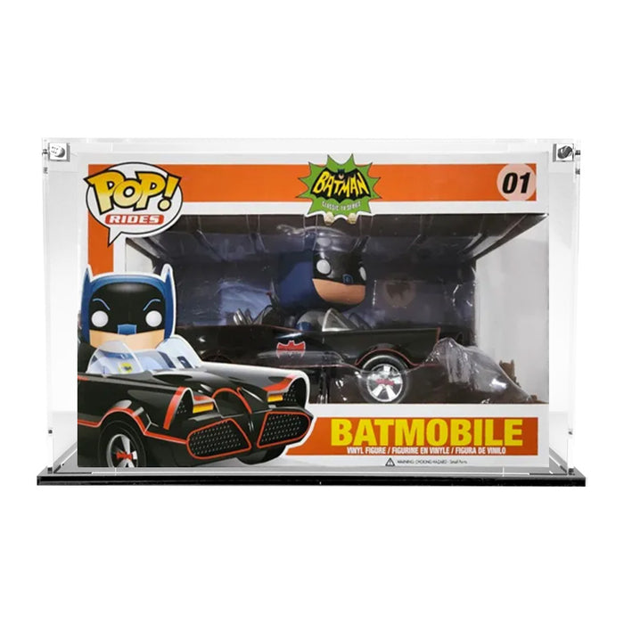 POP RIDES SMALL - 3mm thick Custom Acrylic Display Case for Funko Pop Grail Boxes (6.5h x 9.75w x 7.25d) by Display Geek Flying Box 3mm thick dust and dirt protection
