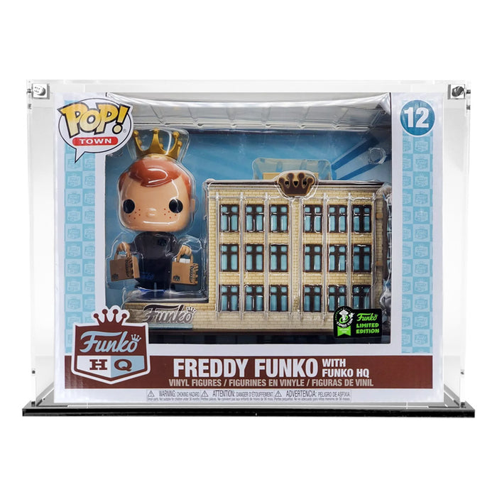 POP TOWN - 3mm thick Custom Acrylic Display Case for Funko Pop Grail Boxes (8h x 10w x 6d) by Display Geek Flying Box 3mm thick dust and dirt protection