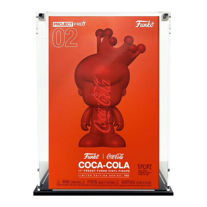 PROJECT FRED - Custom Acrylic Display Case for Funko Grail Boxes (Fits 13.25h x 8.6w x 7.25d) by Display Geek Flying Box 3mm thick dust and dirt protection