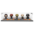 RED SABER SERIES SET - 3mm thick Custom Acrylic Display Case for Funko Pop Out of Box Complete Set by Display Geek Flying Box 3mm thick dust and dirt protection