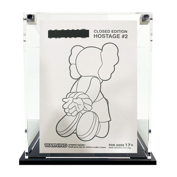 VANDUL HOSTAGE #2 BOX - 3mm thick Custom Acrylic Display Case for Vandul Boxes (Fits 9.25h x 6.4w x 4.75d) by Display Geek Flying Box 3mm thick dust and dirt protection