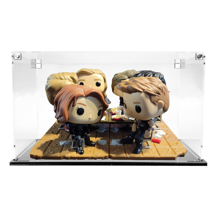Custom Acrylic Display Case for VICTORY SHAWARMA TOGETHER Funko Pop Out of Box Complete Set (3mm thick, UV Resistant)