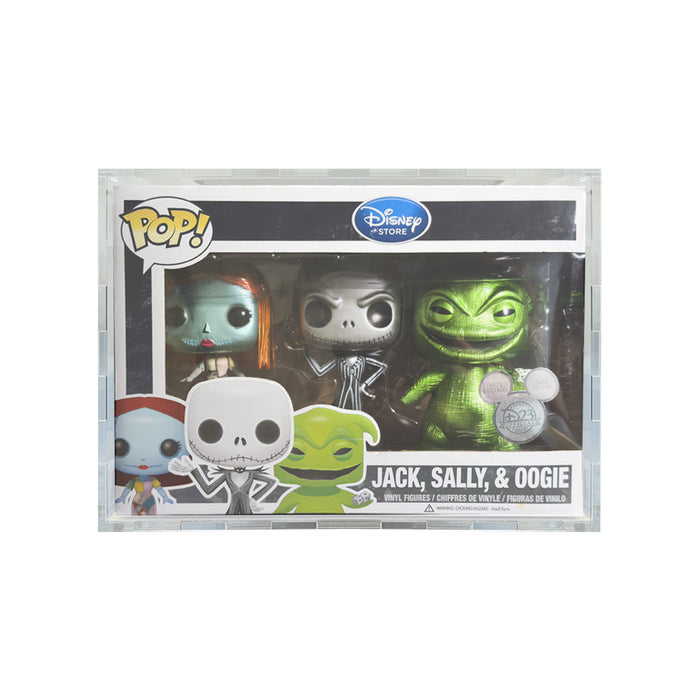 Custom Acrylic Hard Case for 3 PACK LARGE Funko Pop Grail Boxes (4.5mm thick) Fits 6.25h x 9w x 4.25d