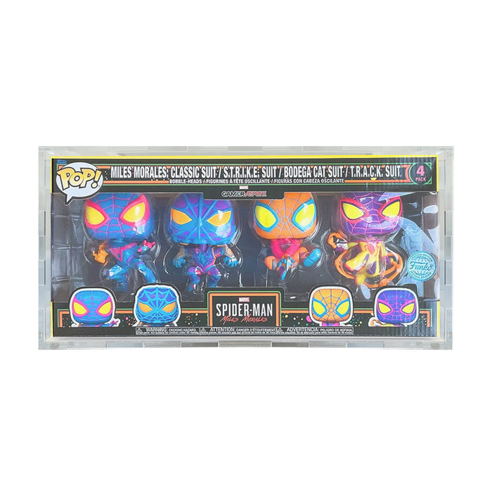 4 PACK STANDARD - 4.5mm thick Pop Fortress Custom Acrylic Hard Case for Funko Pop Grail Boxes (Fits 6.25h x 13.5w x 3.5d) Exclusive to Display Geek & The Protector Guide App
