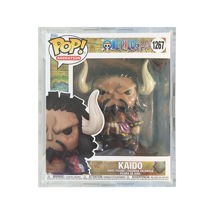 Custom Acrylic Hard Case for 6 INCH KAIDO #1267 Funko Pop Grail Boxes (4.5mm thick) Fits 9h x 7.5w x 6d