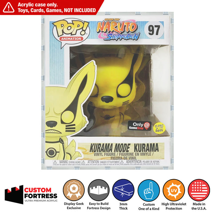 Custom Acrylic Hard Case for 6 INCH STANDARD (A-M) Funko Pop Grail Boxes (3mm thick, UV Resistant) Fits 8h x 6.5w x 5.5d