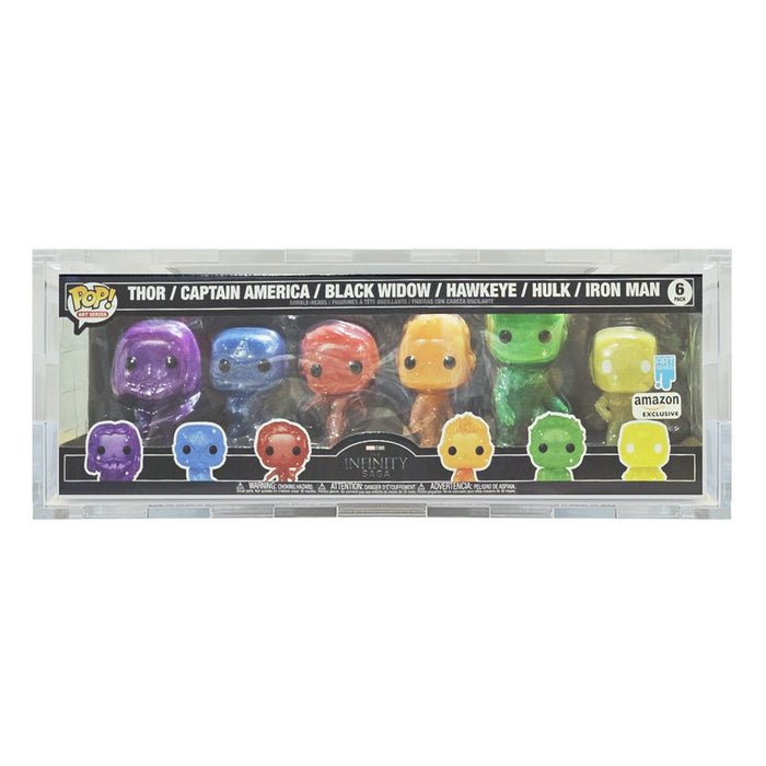 Custom Acrylic Hard Case for 6 PACK Funko Pop Grail Boxes (4.5mm thick) Fits 6.5h x 20.5w x 4.25d