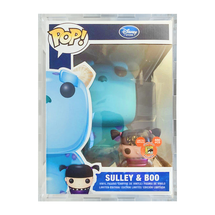 Custom Acrylic Hard Case for 9 INCH GIANT SULLEY & BOO Funko Pop Grail Boxes (4.5mm thick) Fits 11.25h x 8.5w x 8.5d