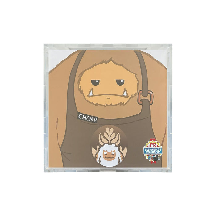 Custom Acrylic Hard Case for CHOMP BARISTA Abominable Toys Grail Boxes (4.5mm thick) Fits 6.5h x 7.75w x 5d