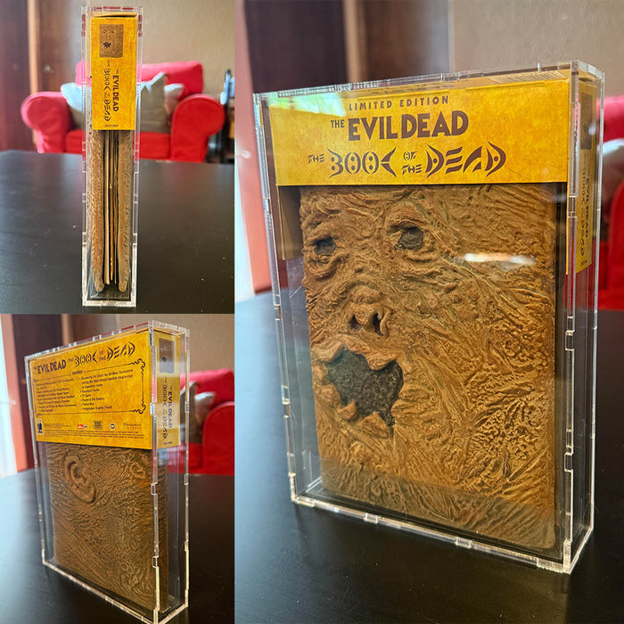 Custom Acrylic Hard Case for THE EVIL DEAD BOOK OF THE DEAD DVD LIMITED EDITION (3mm thick, UV Resistant) Fits 8.25h x 6w x 1.25d