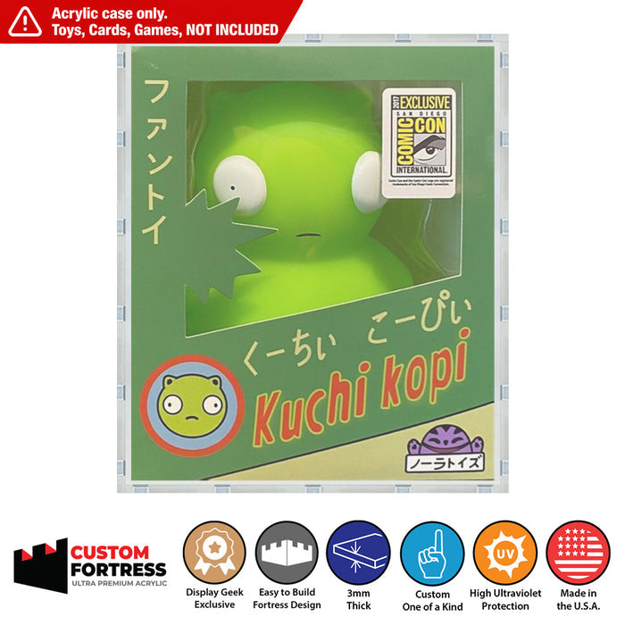 Custom Acrylic Hard Case for KUCHI KOPI SDCC 2017 Box (3mm thick, UV Resistant) Fits 6h x 5w x 5d