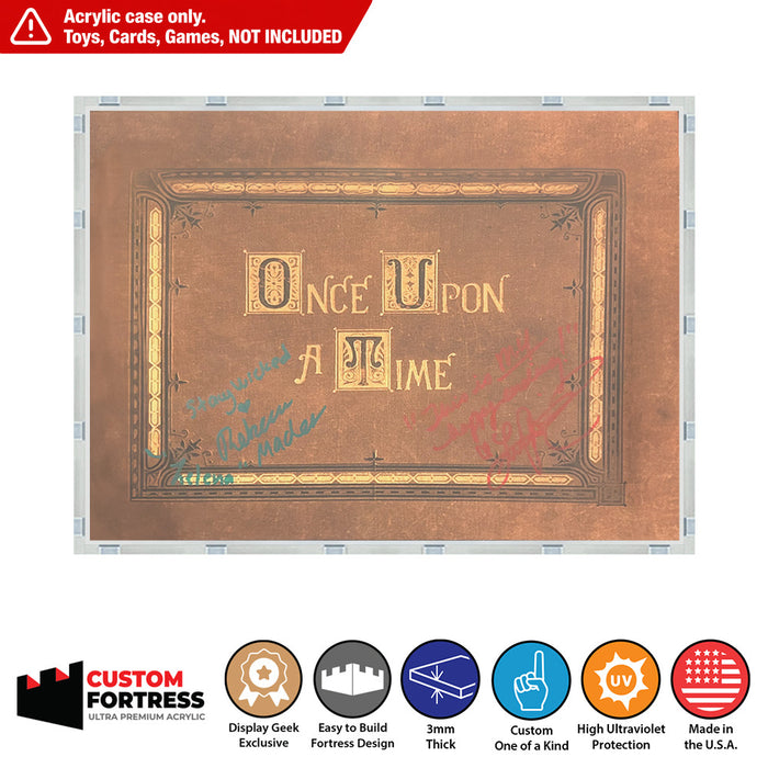 Custom Acrylic Hard Case for ONCE UPON A TIME BOOK (3mm thick, UV Resistant) Fits 8.6h x 11.9w x 0.8d