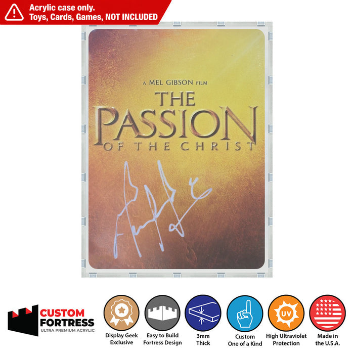 Custom Acrylic Hard Case for PASSION OF THE CHRIST DVD TIN (3mm thick, UV Resistant) Fits 8h x 5.9w x 1d