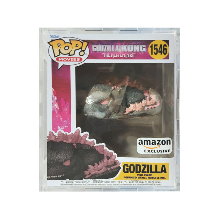 Custom Acrylic Hard Case for POP DELUXE GODZILLA SLEEPING #1546 Funko Pop Grail Boxes (4.5mm thick) Fits 7h x 5.5w x 5d