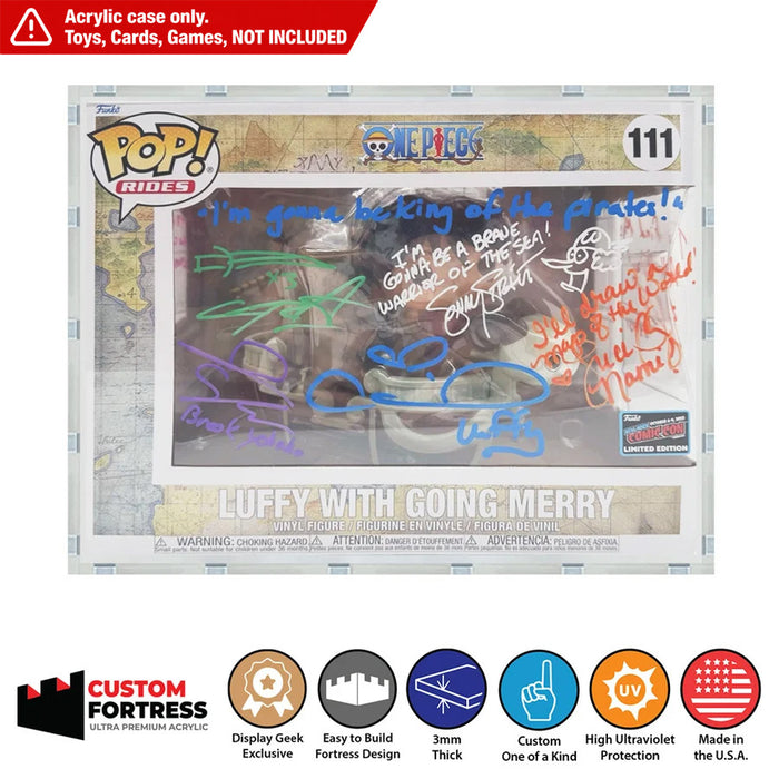 Custom Acrylic Hard Case for POP MOMENT Funko Pop Grail Boxes (3mm thick, UV Resistant) Fits 7.5h x 10w x 7d
