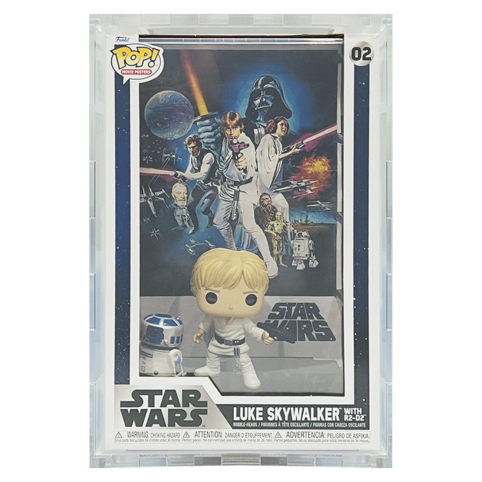Custom Acrylic Hard Case for POP MOVIE POSTERS STAR WARS  Funko Pop Grail Boxes (4.5mm thick) Fits 17.25h x 11.25w x 6.75d