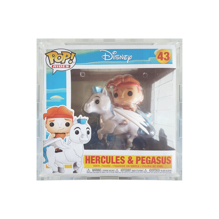 Custom Acrylic Hard Case for POP RIDES HERCULES #43 Funko Pop Grail Boxes (4.5mm thick) Fits 8.25h x 8.5w x 7d