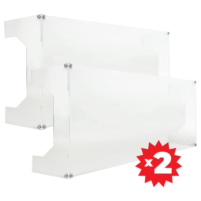 Custom Acrylic Solution for IKEA® BILLY STANDARD 80cm wide Bookcase (3mm thick, UV Resistant)