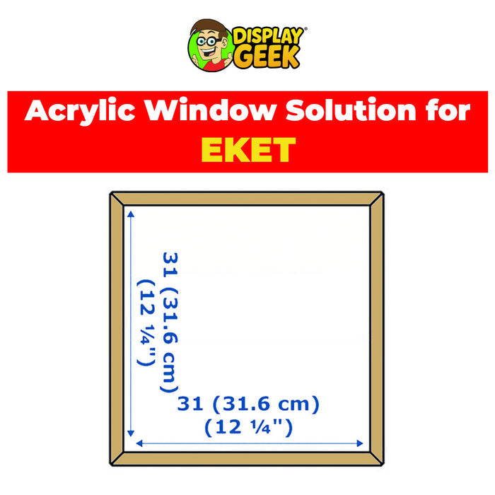Custom Acrylic Solution for IKEA® EKET Display Case (3mm thick, UV Resistant)
