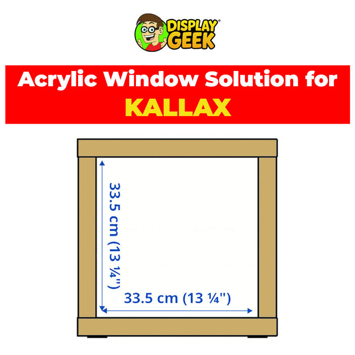 Custom Acrylic Solution for IKEA® KALLAX Display Case (3mm thick, UV Resistant)