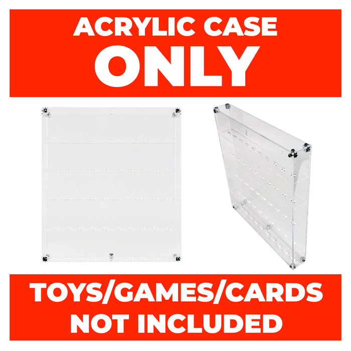 Acrylic Case Only. Toys Games Card Boxes NOT INCLUDED - 3.0mm thick Wall Mount Custom Acrylic Display Case for Funko Pop and LEGO Grails Exclusive to Display Geek & The Protector Guide App