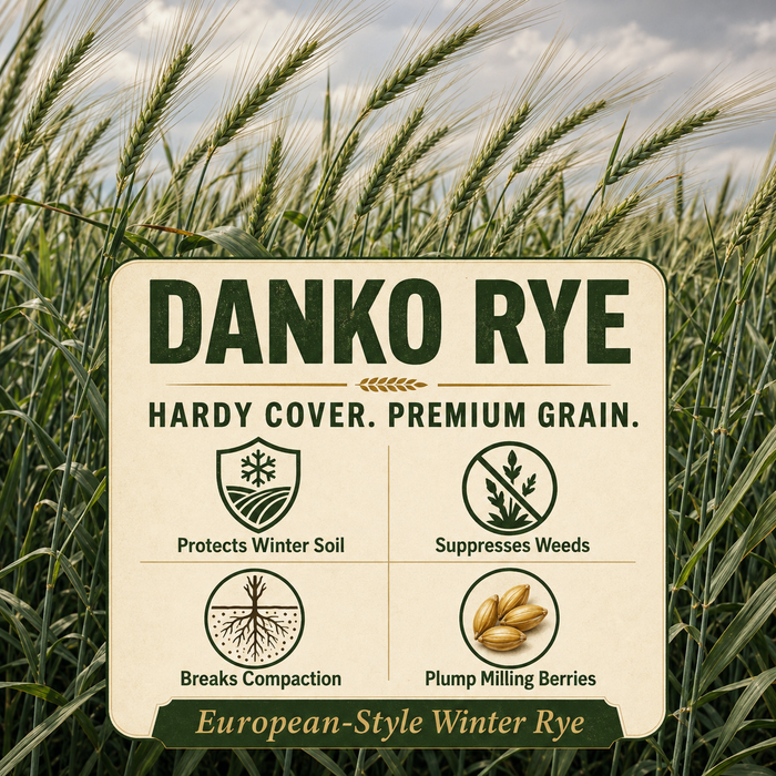 Danko Rye winter cover and grain benefits