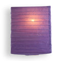 Dark Purple Hako Paper Lantern (8 inch x 10 inch)