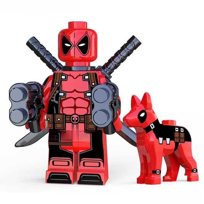 Deadpool & Dog (Marvel Deadpool & Wolverine) - Custom Building Blocks Mini Figures Compatible with Brick Building System