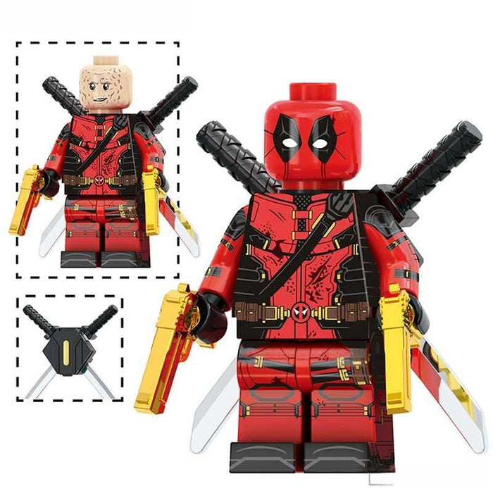 Deadpool (Marvel Deadpool & Wolverine) - Custom Building Blocks Mini Figures Compatible with Brick Building System