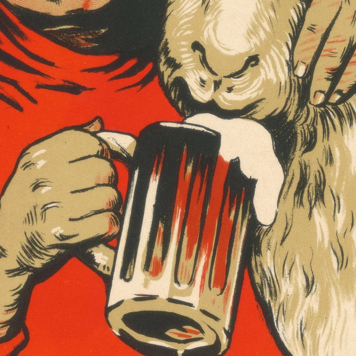 Dessower Schlossbrauerei Vintage Bock Beer Poster by Hans Lindenstaedt, 1898