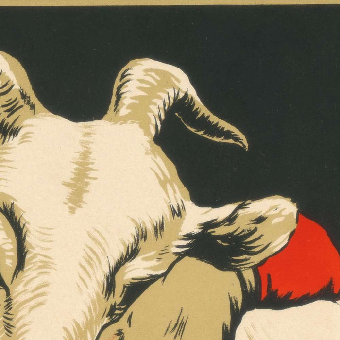 Dessower Schlossbrauerei Vintage Bock Beer Poster by Hans Lindenstaedt, 1898