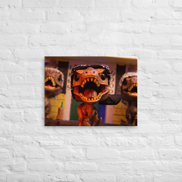 Dinos in da Hood Funko Pop Photography Giant Canvas by UrbanRoxStarr