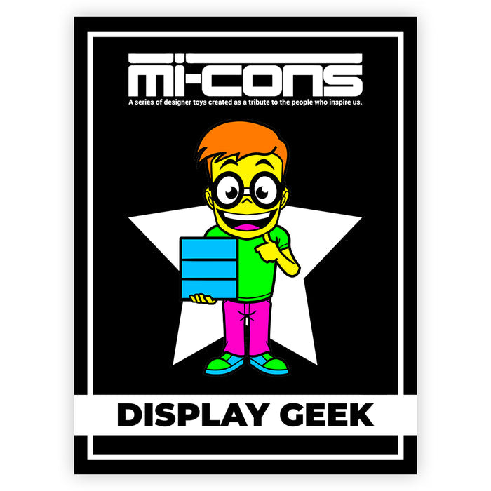 Mi-Cons Display Geek Mascot Glow in the Dark Hard Enamel Pin LE 50 with CHASE LE 25