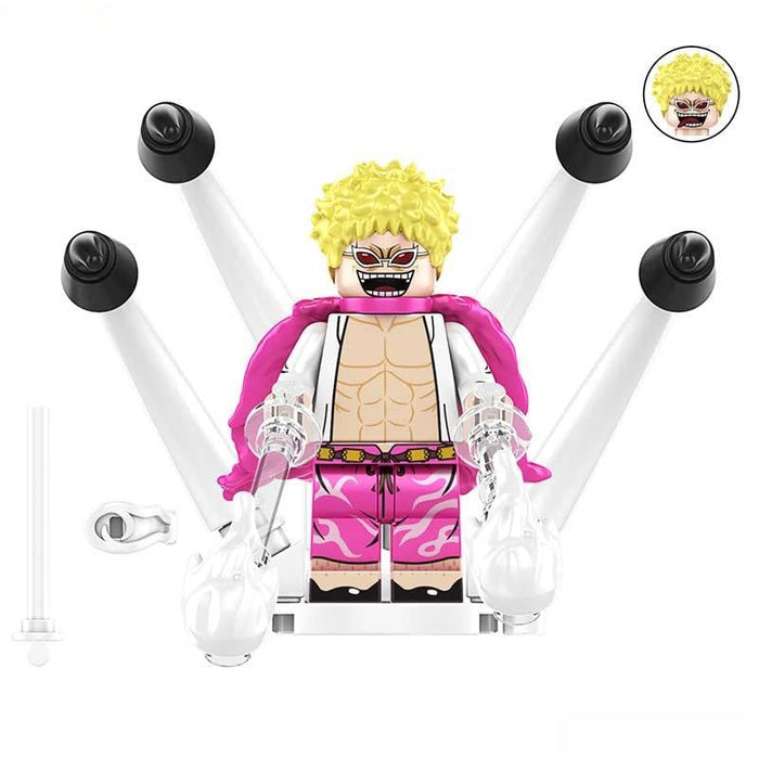 Doflamingo (One Piece) - Custom Building Blocks Mini Figures Compatible with Brick Building System