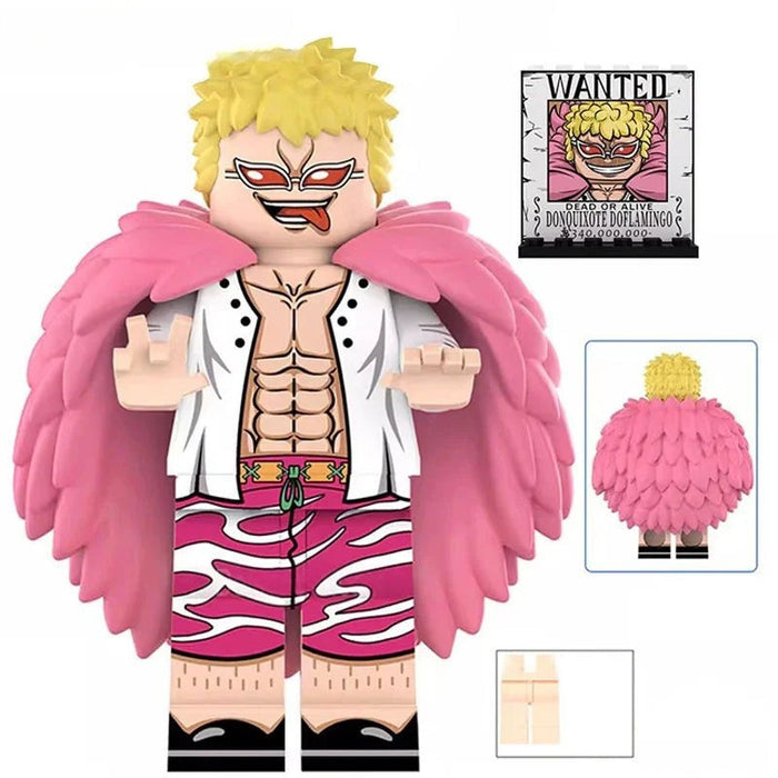 Doflamingo (One Piece) - Custom Building Blocks Mini Figures Compatible with Brick Building System