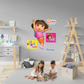 Dora the Explorer - RealBig Dora jumping Collection - Official Nickelodeon - Reusable Vinyl Wall Decals
